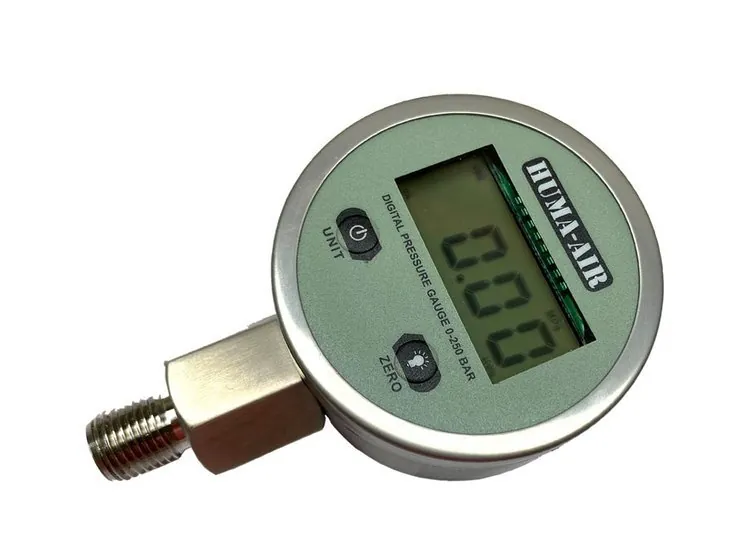 Huma-Air digitális regulátortesztelő manométer – FX, 65 mm, G1/8 BSP