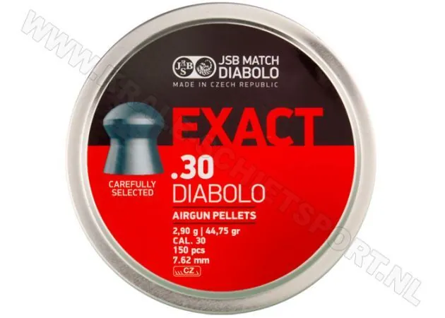 JSB Exact .30 diabolo lövedék – 7,62 mm, 44,75 grain