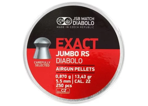 JSB Exact Jumbo RS 5,52 mm – 0,870 g – 250 db