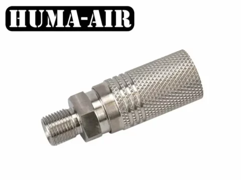 Huma-Air hosszított rozsdamentes gyorscsatlakozó – Foster anya / G1/8 BSP apa