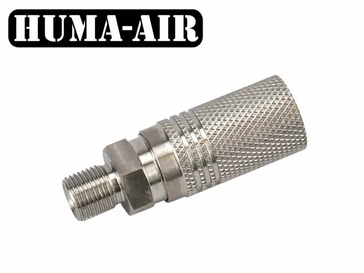 Huma-Air hosszított rozsdamentes gyorscsatlakozó – Foster anya / G1/8 BSP apa
