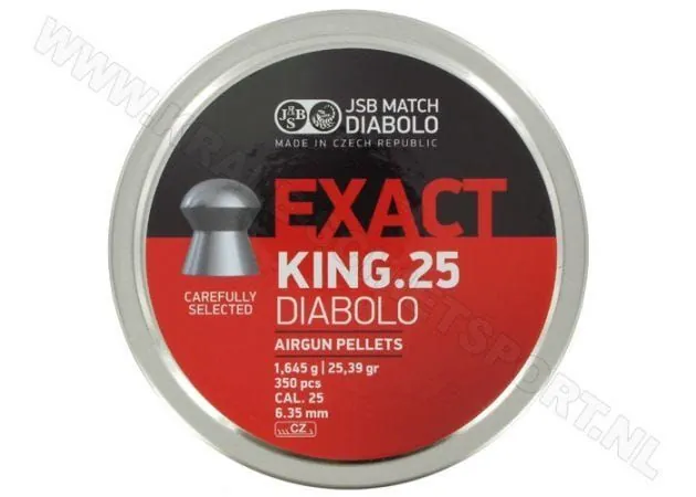JSB Exact King 6,35 mm – 25,39 gr, 350 db