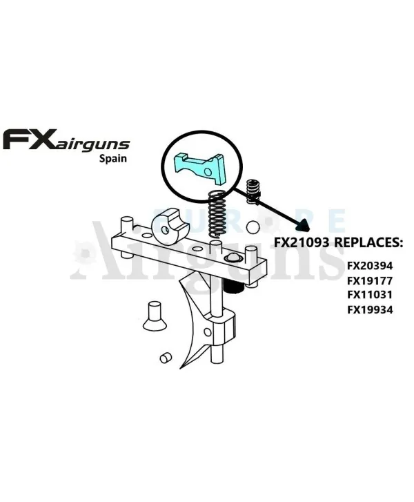 FX21093 – Trigger Sear (elsütőszerkezet akasztó) – Dreamline / Crown (2023 verzió).